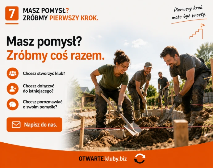 Grupa osób wspólnie realizująca lokalny projekt podczas pracy w terenie.